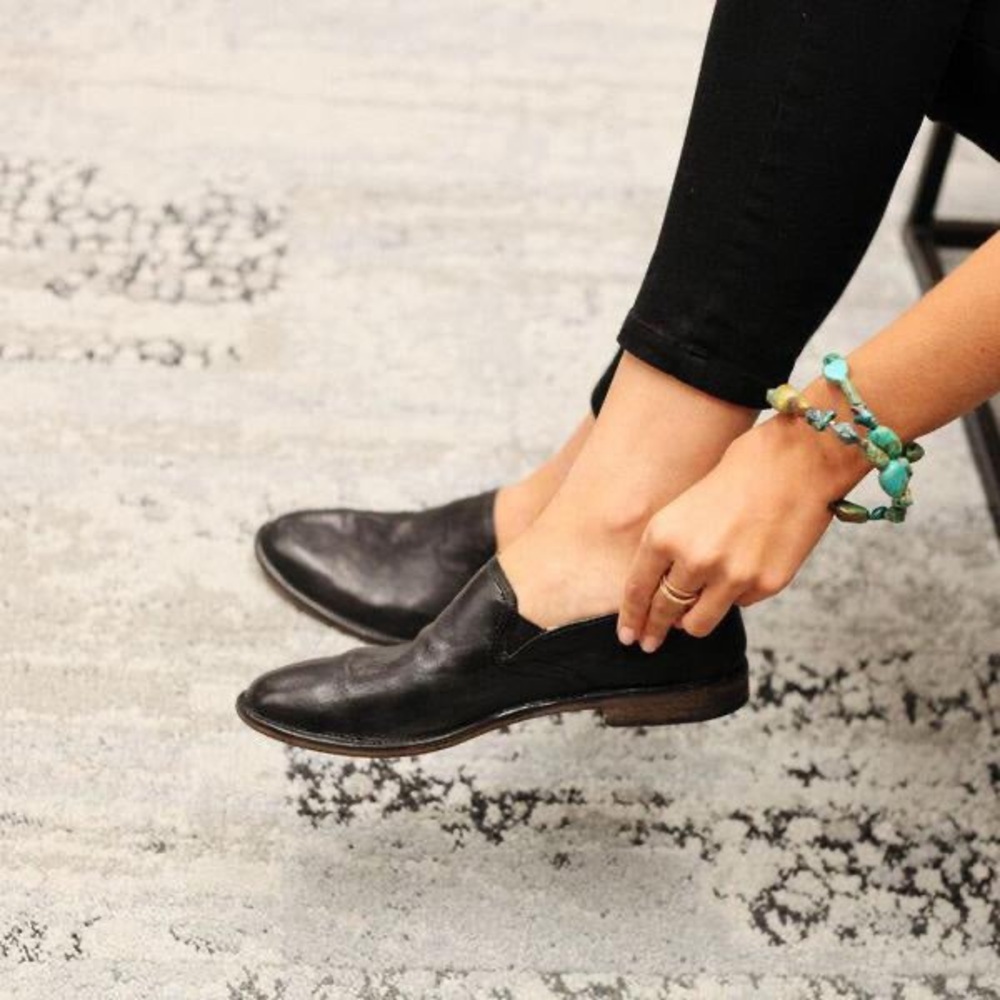 Trask Ali Deconstructed Loafers - Black - Size 10